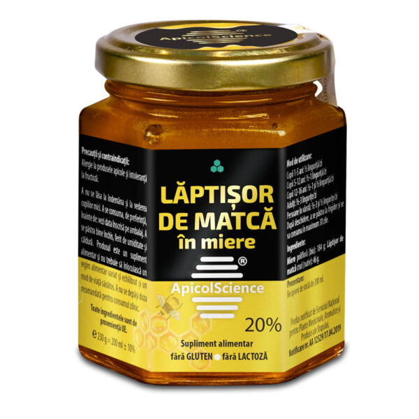 LĂPTIȘOR DE MATCĂ ÎN MIERE 20% - 200 ml