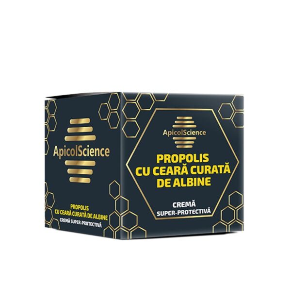 CREMĂ SUPER-PROTECTIVĂ DE PROPOLIS CU CEARĂ CURATĂ DE ALBINE - 75 ml - Image 5