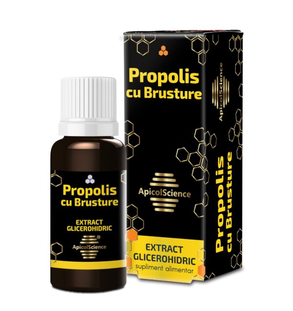 PROPOLIS CU BRUSTURE EXTRACT GLICEROHIDRIC – 30 ml